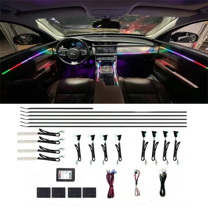 AKIT2DR – RACESPORT LT Interior Light, 10 LED 2-Door Vehicle Complete Kit Multi-Color Set Of 10 IP65 Rating 50,000 Ho...
